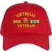 Vietnam Veteran with Four Ribbons Embroidered Cap