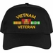 Vietnam Veteran with Four Ribbons Embroidered Cap