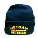 Vietnam Veteran with Ribbons Watch Cap (Black)