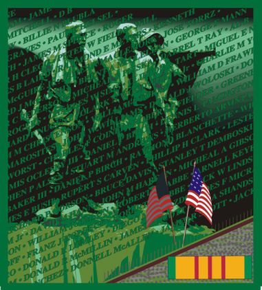Vietnam Veterans Memorial Wall Decal Sticker