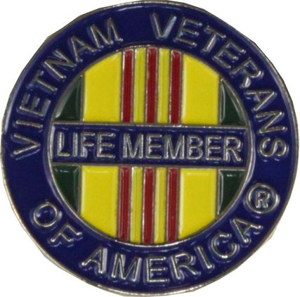 Vietnam Veterans of America (VVA) "Life Member" Lapel Pin