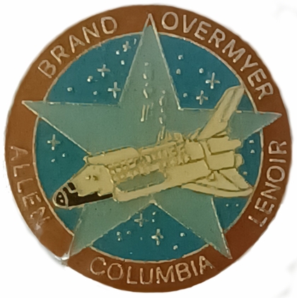 Vintage Columbia-Brand-Overmyer (1") Lapel Pin