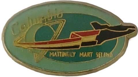Vintage Space Shuttle Columbia STS-04 (1") Lapel Pin