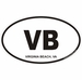 Virginia Beach Virginia Oval Decal