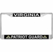Virginia Patriot Guard Automobile License Plate Frame