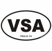 Visalia California Oval Decal