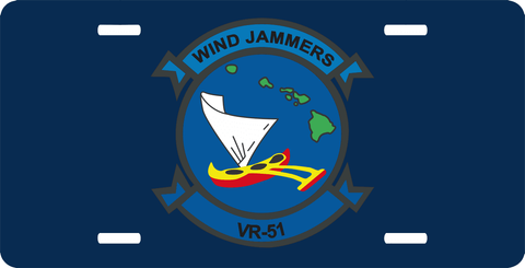 VR-51 Wind Jammers License Plate