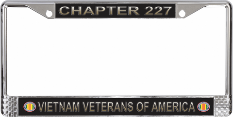 VVA Chapter 227 License Plate Frame