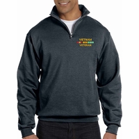 War Conflict Embroidered Quarter-Zip Pullovers Thumbnail Illustration
