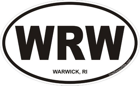 Warwick Rhode Island Oval Decal