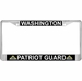 Washington Patriot Guard Automobile License Plate Frame