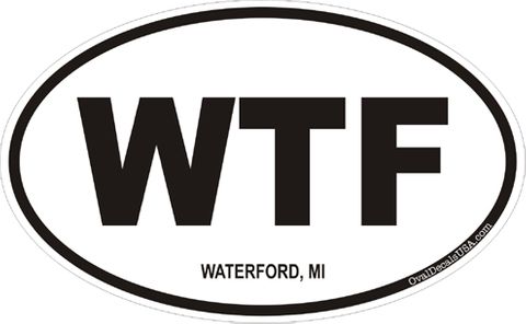 Waterford Michigan Oval Decal