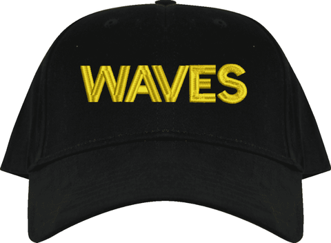 WAVES Text Only USA Cap