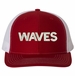 WAVES Text Only USA Mesh-Back Cap