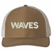 WAVES Text Only USA Mesh-Back Cap