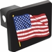 Waving American Flag Hitch Cover