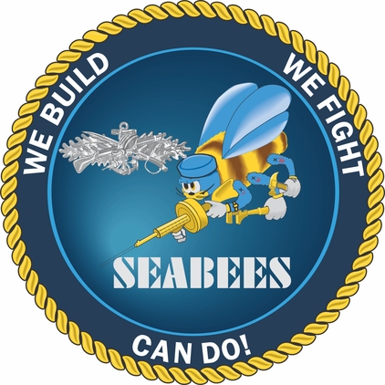 WE BUILD, WE FIGHT...CAN DO! SEABEE Enlisted Vinyl Transfer DECAL