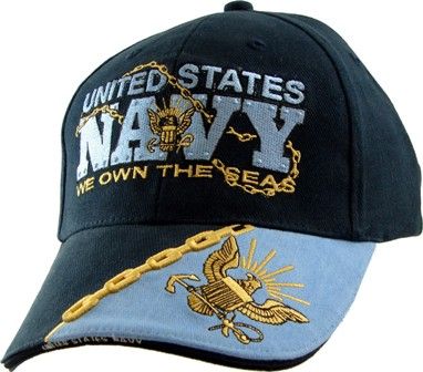 WE OWN THE SEAS NAVY BALL CAP
