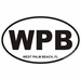 West Palm Beach Oval Decal