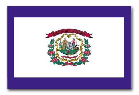WEST VIRGINIA  3 x  5 NYLON  STATE  FLAG