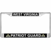 West Virginia Patriot Guard Automobile License Plate Frame