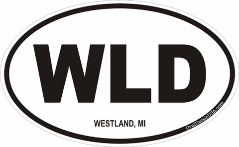 Westland Michigan Oval Decal