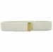 White Gold Tip Regulation Web Belt