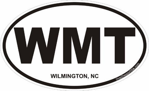Wilmington North Carolina Oval Decal