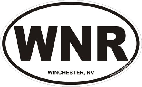 Winchester Nevada Oval Decal