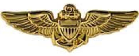 Navy & Marine Corps Aviator Wings Lapel Pin (1-3/8")