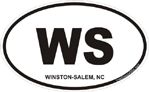 Winston North Carolina Oval Decal