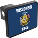 Wisconsin State Flag Hitch Cover