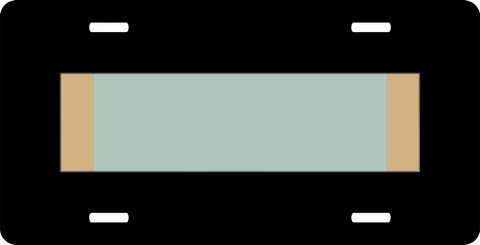 Womans Army Corps Service Ribbon License Plate