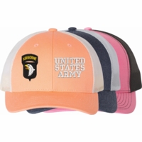 Women's Army Division Split Embroidered Caps Thumbnail Illustration