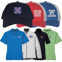 Women's Custom Embroidered Coast Guard Caps & Apparel Thumbnail Illustration