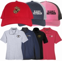 Women's Custom Embroidered Marine Corps Caps & Apparel Thumbnail Illustration