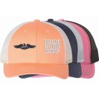 Women's Navy Dolphins Split Embroidered Caps Thumbnail Illustration