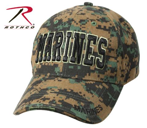 Woodland Digital Camo Marines Cap