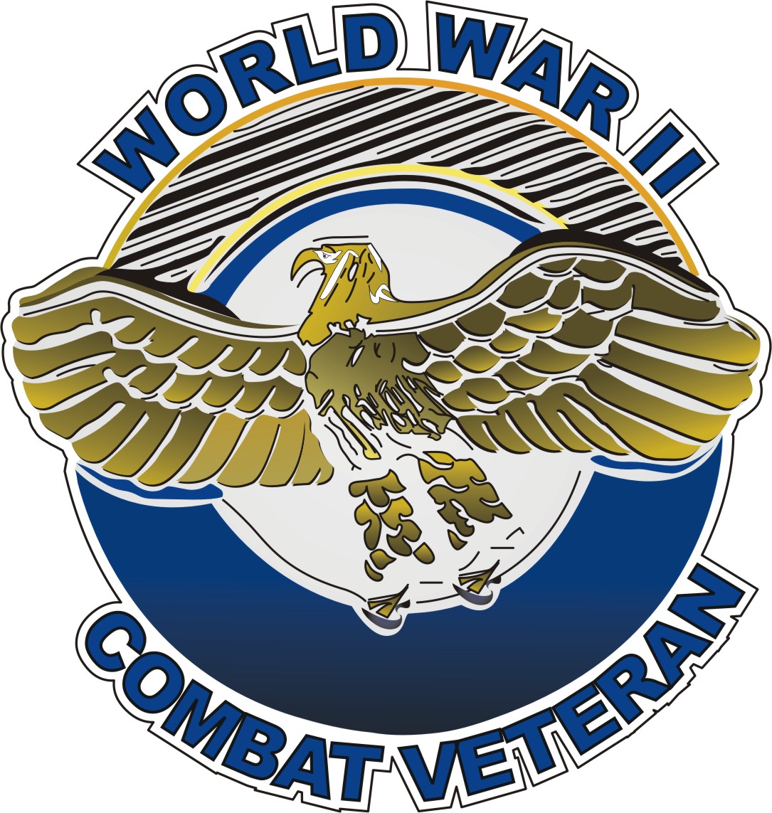 World War II Combat Veteran Decal with Ruptured Duck WWII