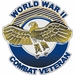 World War II Combat Veteran Decal with Ruptured Duck WWII