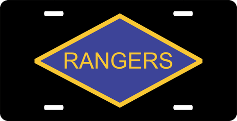 World War II Ranger Tab Window License Plate