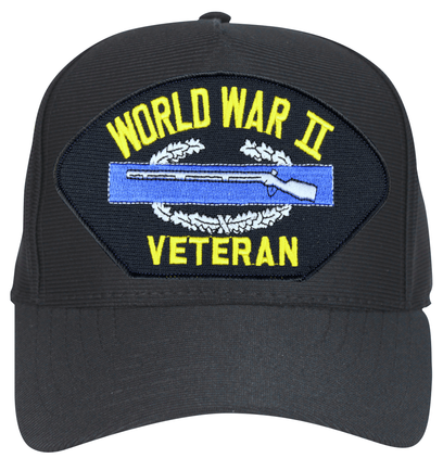 World War II Veteran with CIB Ball Cap