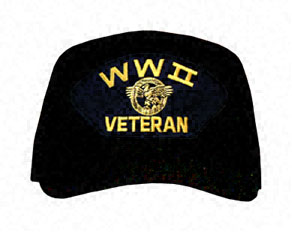 World War II Veteran with Ruptured Duck Ball Cap