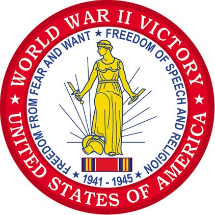 World War II Victory Medal 4" Patch