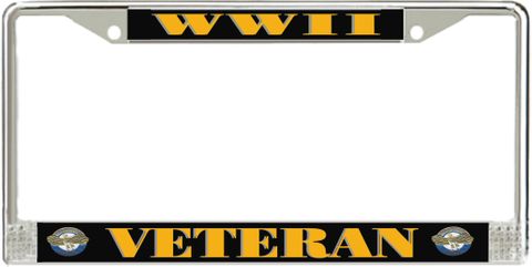 World War Two Veteran License Plate Frame