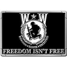 Wounded Warrior Belt Buckle (3-1/8")