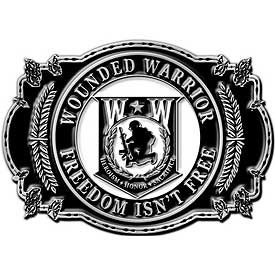 Wounded Warrior II Belt Buckle (3-1/8")