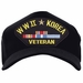 WW-II * Korea Veteran with Ribbons Ball Cap