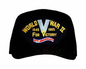 WW-II "V" For Victory 1945 - 1995 50th Anniversary Ball Cap