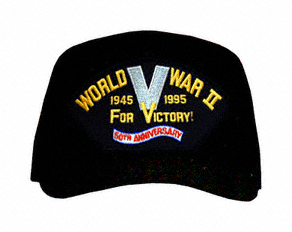 WW-II 'V' for Victory 50th Anniversary Veteran's Ball Cap